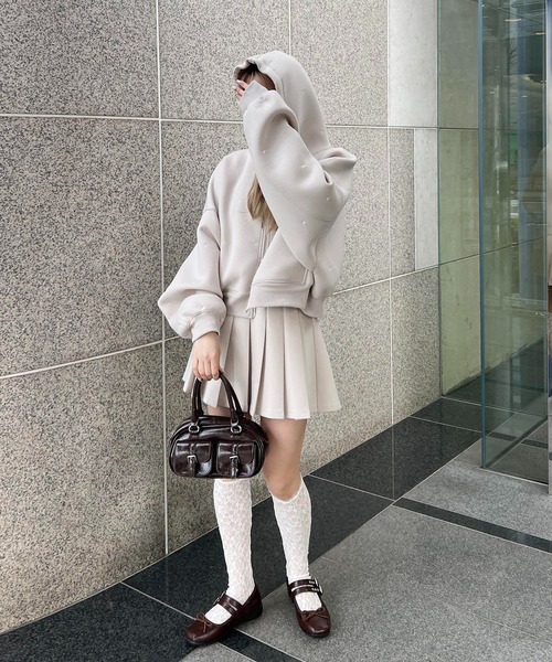 PHILLY（フィリー）の「ドットダンボールニットパーカー（パーカー・レディース・グレー/ベージュ・FREE）」の19枚目の写真