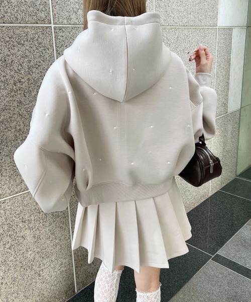 PHILLY（フィリー）の「ドットダンボールニットパーカー（パーカー・レディース・グレー/ベージュ・FREE）」の15枚目の写真