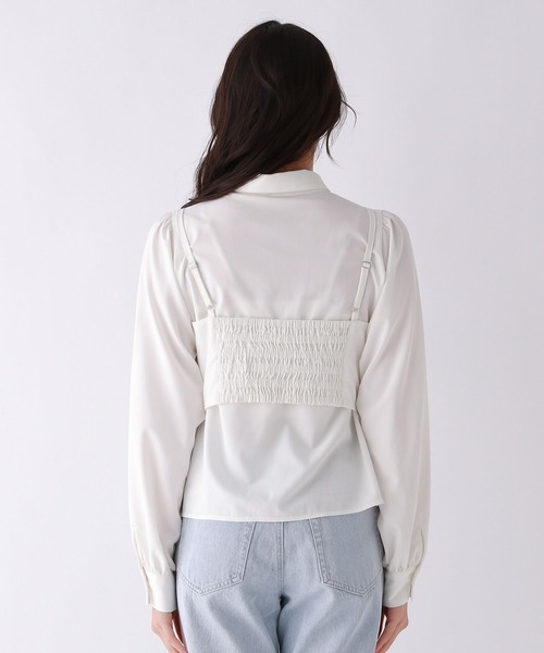 repipi armario（レピピ アルマリオ）の「【セットアイテム】リボンビスチェシャツ（シャツ/ブラウス・キッズ・オフホワイト/ブルー/チェック・SMALL/MEDIUM/LARGE）」の13枚目の写真