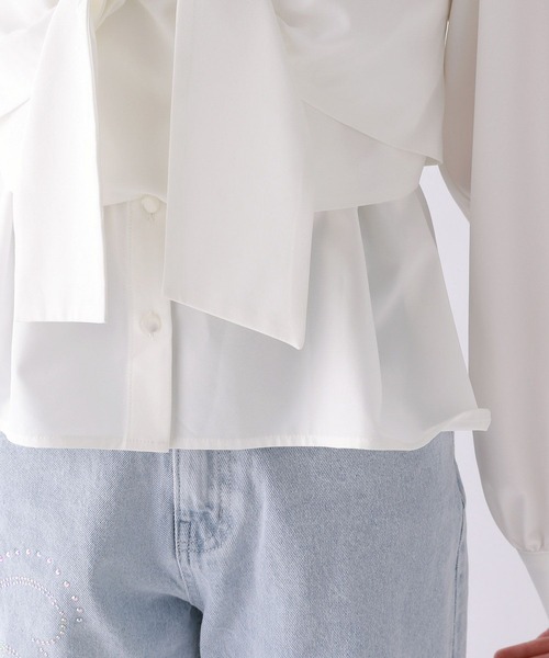 repipi armario（レピピ アルマリオ）の「【セットアイテム】リボンビスチェシャツ（シャツ/ブラウス・キッズ・オフホワイト/ブルー/チェック・SMALL/MEDIUM/LARGE）」の17枚目の写真