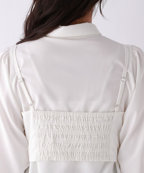 repipi armario（レピピ アルマリオ）の「【セットアイテム】リボンビスチェシャツ（シャツ/ブラウス・キッズ・オフホワイト/ブルー/チェック・SMALL/MEDIUM/LARGE）」の18枚目の写真