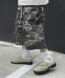 CLACO（クラコ）の「コットンカーペンターバミューダパンツ（スノーカモ）（その他パンツ）」