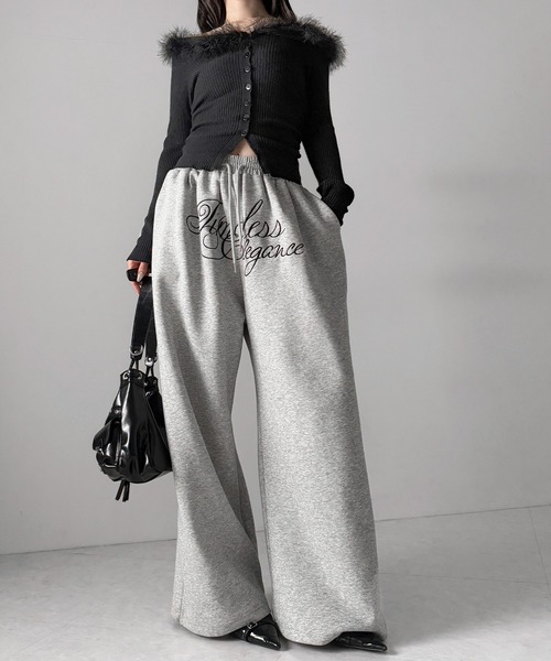 me+em select(ミームセレクト)の「フェザーファー襟オフショルリブニットトップス /feather fur collar off shoulder rib knit tops(ニット/セーター・レディース・ブラック/アイボリー・FREE)」の5枚目の写真