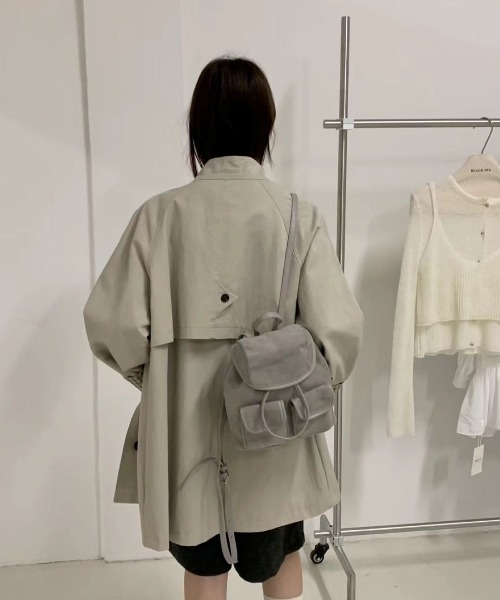 LETee(レティー)の「リュックサック レディース スエード調(バックパック/リュック・レディース・キャメル/ブラウン/ブラック/グレー・FREE)」の10枚目の写真