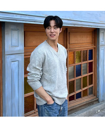 MINDBRIDGE（マインドブリッジ）の「[エアウル]アルパカVネックセミオーバーフィットニット - 2カラー（ニット/セーター）」