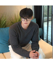 MINDBRIDGE（マインドブリッジ）の「[エアウル]アルパカVネックセミオーバーフィットニット - 2カラー（ニット/セーター）」