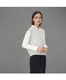 ACUD（アクド）の「Round Neck Knit Vest _White（ベスト）」