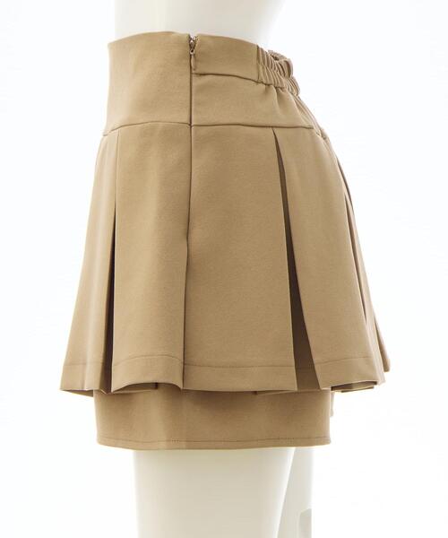 INGNI（イング）の「レイヤードボックスプリーツスカパン（スカート・レディース・ベージュ/ブラック/グレー・FREE）」の5枚目の写真