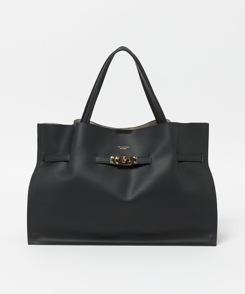 VIOLAd'ORO(ヴィオラドーロ)の「<VIOLAd’ORO>TRERO レザー ベルト トートバッグ(トートバッグ・レディース・ブラック・FREE)」の4枚目の写真