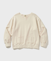 2POCKET DAMAGED SWEAT PARKA [Natural]