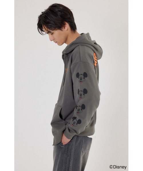 RODEO CROWNS WIDE BOWL（ロデオクラウンズワイドボウル）の「(Disney)ZIPパーカー（パーカー・レディース・チャコールグレー/ライトピンク/グレー×ホワイト・FREE）」の13枚目の写真