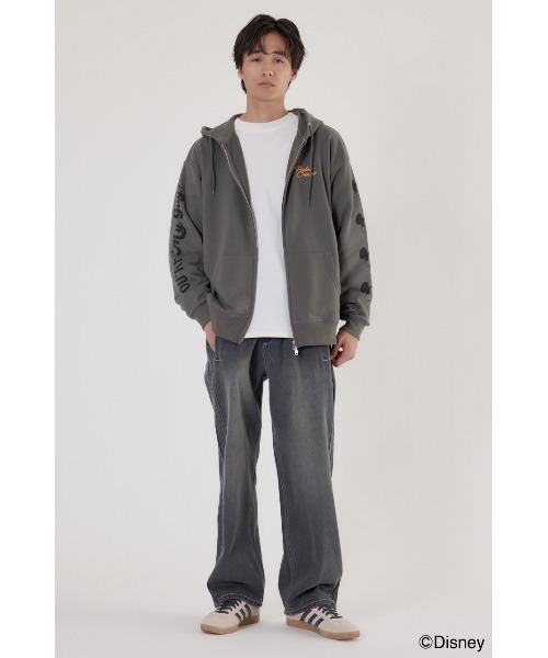 RODEO CROWNS WIDE BOWL（ロデオクラウンズワイドボウル）の「(Disney)ZIPパーカー（パーカー・レディース・チャコールグレー/ライトピンク/グレー×ホワイト・FREE）」の15枚目の写真