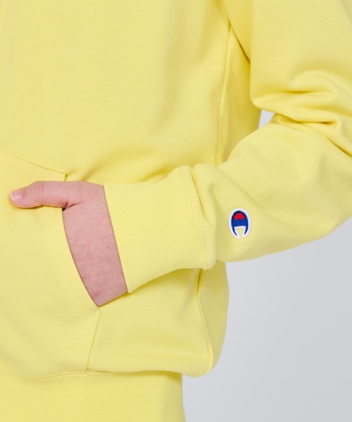 Champion（チャンピオン）の「【Champion/チャンピオン】キッズ ベーシック ジップスウェットシャツ（スウェット・キッズ・アクア/ライトイエロー/ヘザーグレー/ブラック系その他・130/120/150/140/160/110）」の11枚目の写真