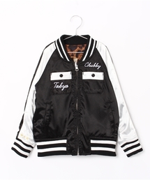CHUBBYGANG | リバーシブル　サテンスカジャン(ブルゾン)