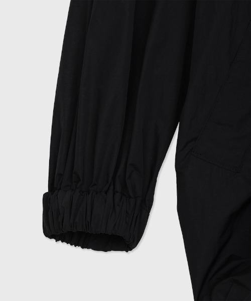 本日のみ限定値下！CINOH フード付きナイロン黒ジャケット NYLON HOODIE BLOUSON（ブルゾン）｜CINOH（チノ）のファッション通販