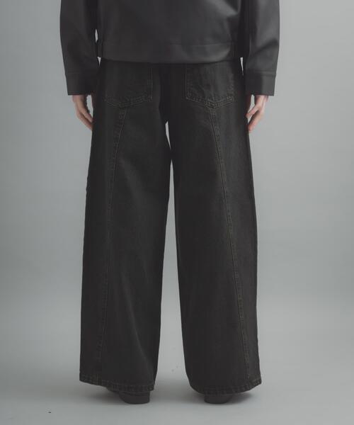 SENSE OF PLACE by URBAN RESEARCH（センスオブプレイスバイアーバンリサーチ）の「『ユニセックス』ケミカルバギーワイドデニムパンツ（デニムパンツ・メンズ・インディゴブルー/ネイビー/ブラック・MEDIUM/LARGE）」の19枚目の写真