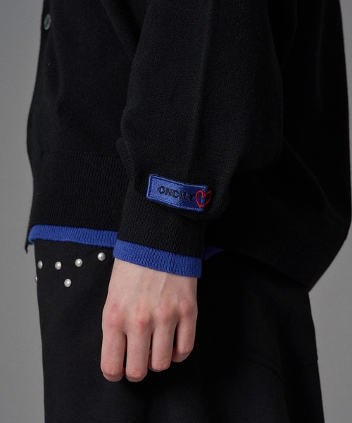 ONCILY(オンシェリー)の「LAYERED COLOR KNIT SHIRT CARDIGAN / レイヤードカラーニットシャツカーディガン(シャツ/ブラウス・メンズ・グレー系その他2/ネイビー/ライトグレー/ブラック/グレー系その他/チャコールグレー・SMALL/MEDIUM/LARGE)」の13枚目の写真