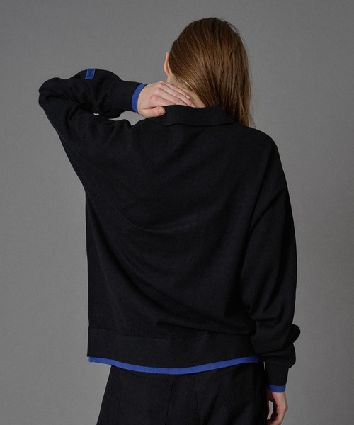 ONCILY(オンシェリー)の「LAYERED COLOR KNIT SHIRT CARDIGAN / レイヤードカラーニットシャツカーディガン(シャツ/ブラウス・メンズ・グレー系その他2/ネイビー/ライトグレー/ブラック/グレー系その他/チャコールグレー・SMALL/MEDIUM/LARGE)」の14枚目の写真