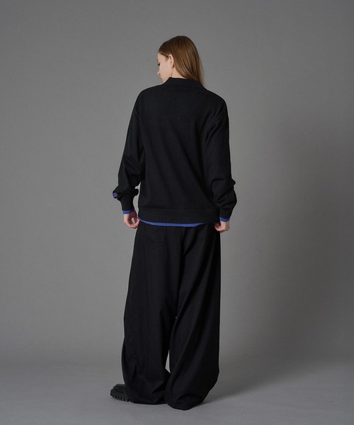 ONCILY(オンシェリー)の「LAYERED COLOR KNIT SHIRT CARDIGAN / レイヤードカラーニットシャツカーディガン(シャツ/ブラウス・メンズ・グレー系その他2/ネイビー/ライトグレー/ブラック/グレー系その他/チャコールグレー・SMALL/MEDIUM/LARGE)」の18枚目の写真