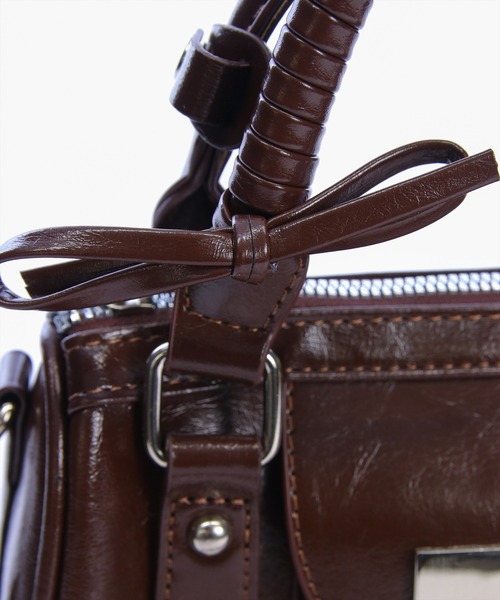 clear（クリア）の「2WAYミニハンドバッグ［大人 カジュアル 着回し力抜群］≪新作≫（ハンドバッグ・レディース・ブラウン/ブラック・F）」の12枚目の写真