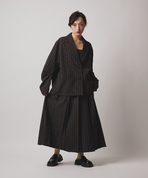 W:Huku(フーク)の「【W:Huku / ソフトタッチツイル】オーバー シルエット ジャケット / Soft Touch Twill Oversized Jacket(テーラードジャケット・レディース・ブラウン系その他/グレー系その他/ブラック/ベージュ系その他・FREE)」の20枚目の写真