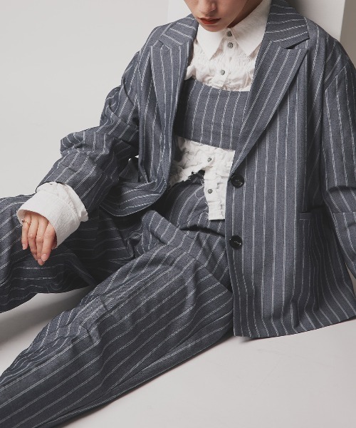 W:Huku(フーク)の「【W:Huku / ソフトタッチツイル】オーバー シルエット ジャケット / Soft Touch Twill Oversized Jacket(テーラードジャケット・レディース・ブラウン系その他/グレー系その他/ブラック/ベージュ系その他・FREE)」の21枚目の写真