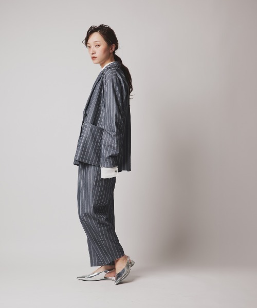 W:Huku(フーク)の「【W:Huku / ソフトタッチツイル】オーバー シルエット ジャケット / Soft Touch Twill Oversized Jacket(テーラードジャケット・レディース・ブラウン系その他/グレー系その他/ブラック/ベージュ系その他・FREE)」の15枚目の写真