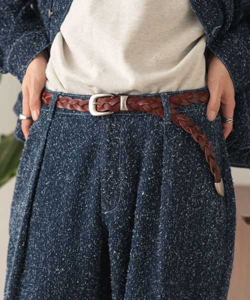 LUCY(ルーシー)の「LUCY/ウエスタンレザーメッシュベルト(ベルト・メンズ・ブラック/ブラウン・FREE)」の12枚目の写真