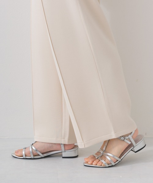 OMNES（オムネス）の「ソフトポンチ センタープリーツパンツ UVカット花粉リリース付（その他パンツ・レディース・ブラック/ベージュ・FREE）」の16枚目の写真