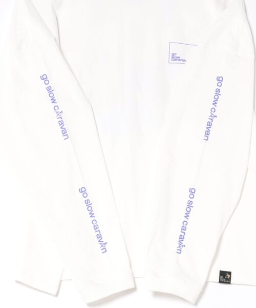 go slow caravan(ゴースローキャラバン)の「USA/C スクエアLOGO バックプリント ミドルLSTEE W(Tシャツ/カットソー・レディース・ホワイト/グリーン/ネイビー・FREE)」の21枚目の写真