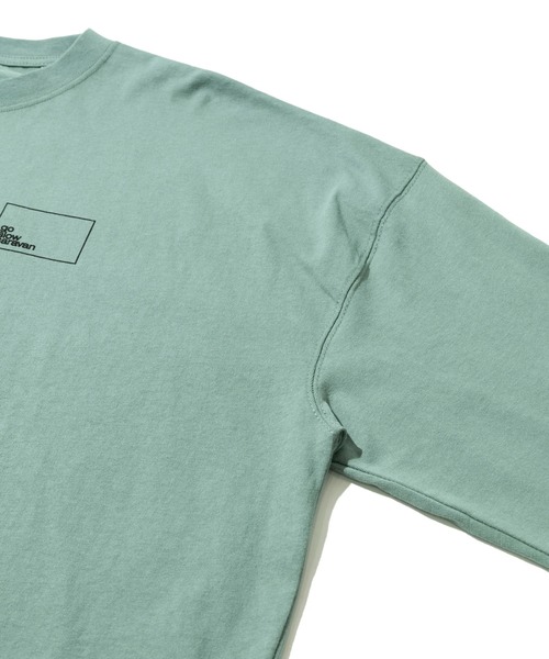 go slow caravan(ゴースローキャラバン)の「USA/C スクエアLOGO バックプリント ミドルLSTEE W(Tシャツ/カットソー・レディース・ホワイト/グリーン/ネイビー・FREE)」の5枚目の写真