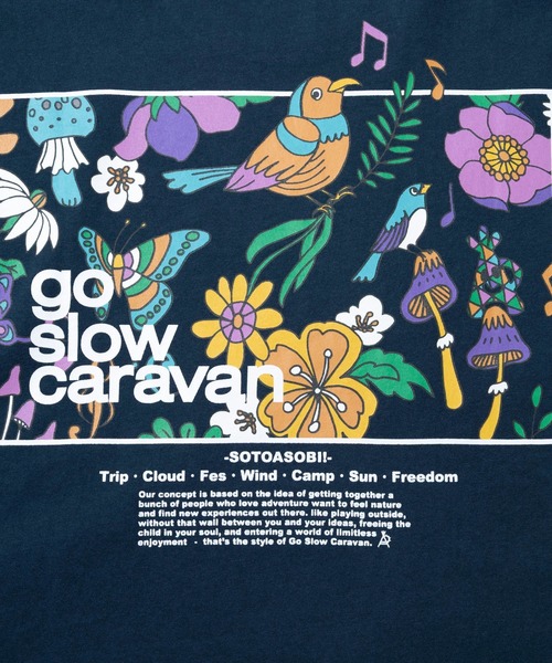 go slow caravan(ゴースローキャラバン)の「USA/C スクエアLOGO バックプリント ミドルLSTEE W(Tシャツ/カットソー・レディース・ホワイト/グリーン/ネイビー・FREE)」の19枚目の写真