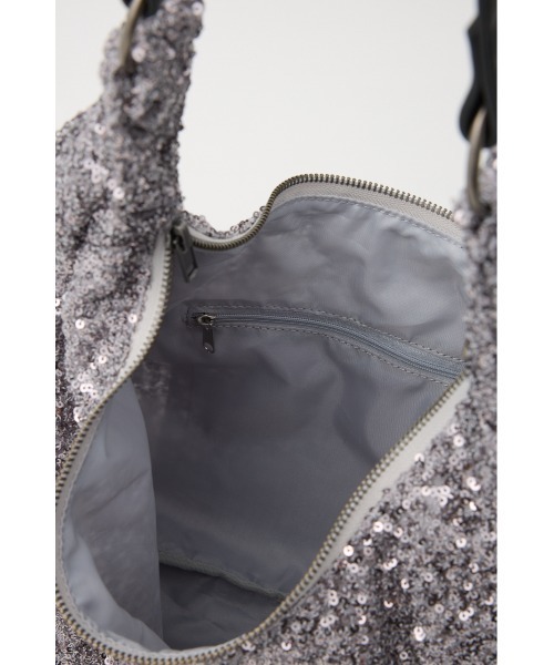 LAGUA GEM(ラグアジェム)の「SEQUINS BIG バッグ(ショルダーバッグ・レディース・ブラック/シルバー・FREE)」の13枚目の写真