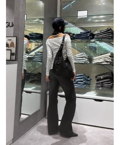 LAGUA GEM(ラグアジェム)の「SEQUINS BIG バッグ(ショルダーバッグ・レディース・ブラック/シルバー・FREE)」の20枚目の写真
