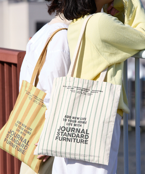 journal standard Furniture （ジャーナルスタンダードファニチャー）の「JSF TOTE CANVAS　トートバッグ（ショルダーバッグ・レディース・ピンク/ベージュ/ブルー/グレー/グリーン・FREE）」の21枚目の写真