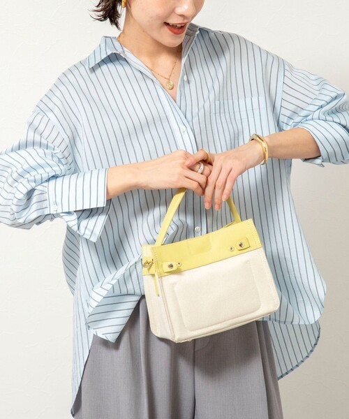 NOLLEY’S Sophi(ノーリーズソフィ)の「ウォッシャブルタンブラーストライプ3WAYシャツ(シャツ/ブラウス・レディース・ブルー系その他3/ピンク系その他3・38)」の2枚目の写真