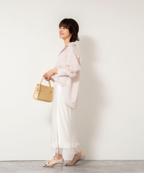 NOLLEY’S Sophi(ノーリーズソフィ)の「ウォッシャブルタンブラーストライプ3WAYシャツ(シャツ/ブラウス・レディース・ブルー系その他3/ピンク系その他3・38)」の8枚目の写真