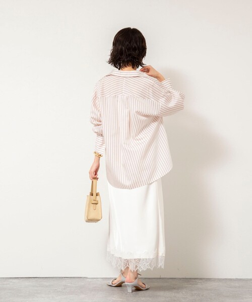 NOLLEY’S Sophi(ノーリーズソフィ)の「ウォッシャブルタンブラーストライプ3WAYシャツ(シャツ/ブラウス・レディース・ブルー系その他3/ピンク系その他3・38)」の9枚目の写真
