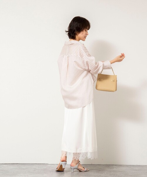 NOLLEY’S Sophi(ノーリーズソフィ)の「ウォッシャブルタンブラーストライプ3WAYシャツ(シャツ/ブラウス・レディース・ブルー系その他3/ピンク系その他3・38)」の10枚目の写真
