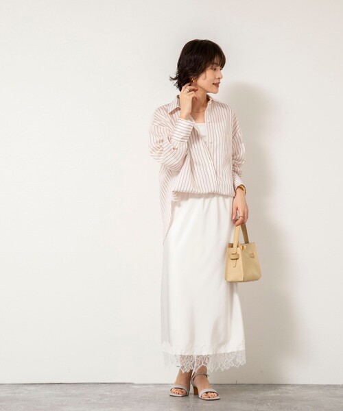NOLLEY’S Sophi(ノーリーズソフィ)の「ウォッシャブルタンブラーストライプ3WAYシャツ(シャツ/ブラウス・レディース・ブルー系その他3/ピンク系その他3・38)」の13枚目の写真
