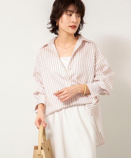 NOLLEY’S Sophi(ノーリーズソフィ)の「ウォッシャブルタンブラーストライプ3WAYシャツ(シャツ/ブラウス・レディース・ブルー系その他3/ピンク系その他3・38)」の15枚目の写真