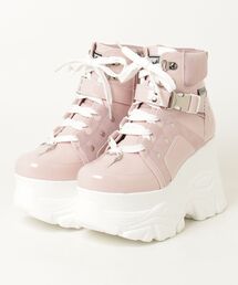 YOSUKE（ヨースケ）の「ヨースケYOSUKEウィメンズ厚底金具サイドリリースバックルハイカットスニーカー2605022（スニーカー）」