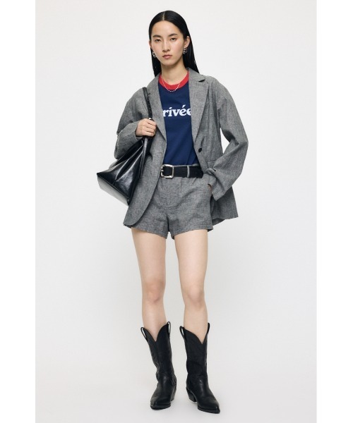 26年SS新作】【セットアップ対応】LINEN BLEND MICRO ショートパンツ