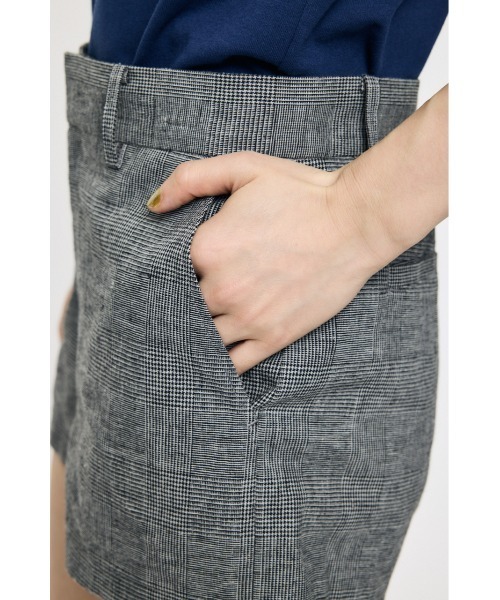 MOUSSY(マウジー)の「【26年SS新作】【セットアップ対応】LINEN BLEND MICRO ショートパンツ(その他パンツ・レディース・グレー/ブラウン・1/2)」の20枚目の写真