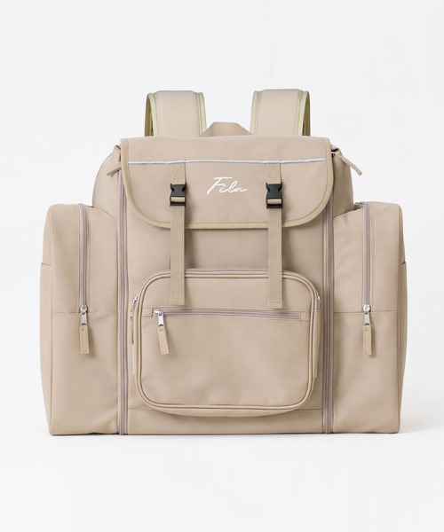 FILA(フィラ)の「【karlas別注】FILA フィラ サブリュック 拡張付リュックサック 子供 キッズ 学生 通学 通勤 大容量 筆記体ロゴ(バックパック/リュック・キッズ・ブラック/ベージュ・FREE)」の9枚目の写真