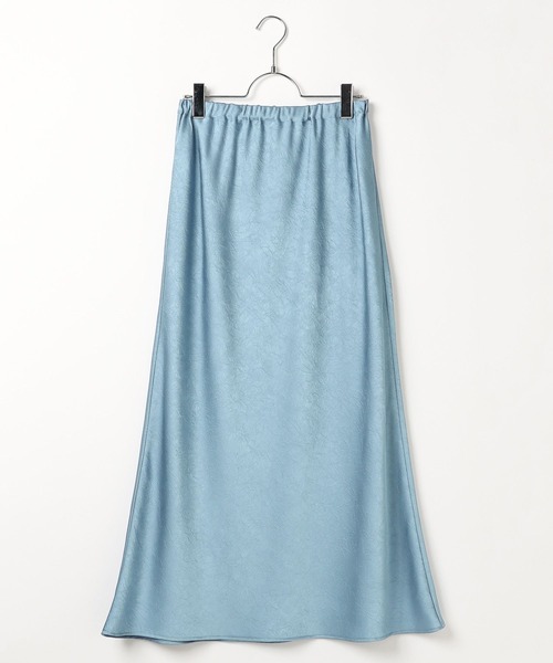 LEPSIM（レプシィム）の「ストレッチサテンスカートSS　652447（スカート・レディース・ブラック/アイボリー/セージグリーン/ライトブルー・TALL/FREE）」の4枚目の写真