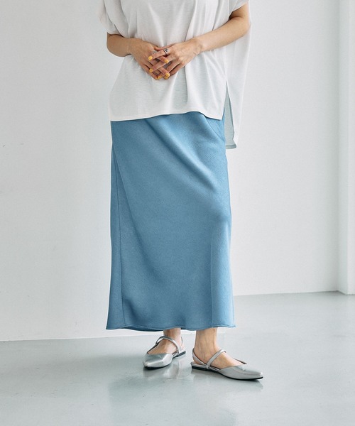 ストレッチサテンスカートSS 652447【KKfashion紹介アイテム