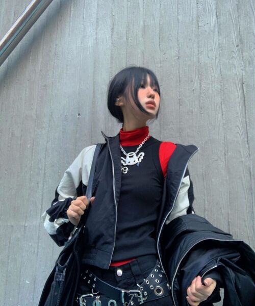 THE GREEN LAB（ザグリーンラボ）の「アイレットストラップブーツカットカーゴパンツ[ブラック]（その他パンツ・レディース・その他・FREE）」の12枚目の写真
