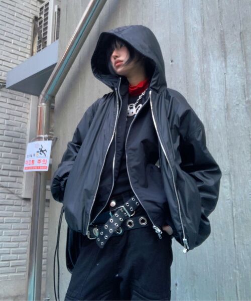 THE GREEN LAB（ザグリーンラボ）の「アイレットストラップブーツカットカーゴパンツ[ブラック]（その他パンツ・レディース・その他・FREE）」の10枚目の写真