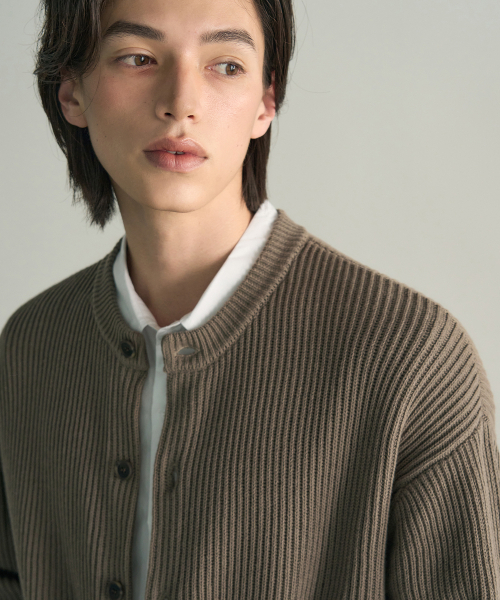ROTEMBER（ローテンバー）の「アーカイブコットンクロップニットカーディガン[NAVY]（カーディガン/ボレロ・メンズ・その他・MEDIUM/LARGE/X-LARGE）」の2枚目の写真